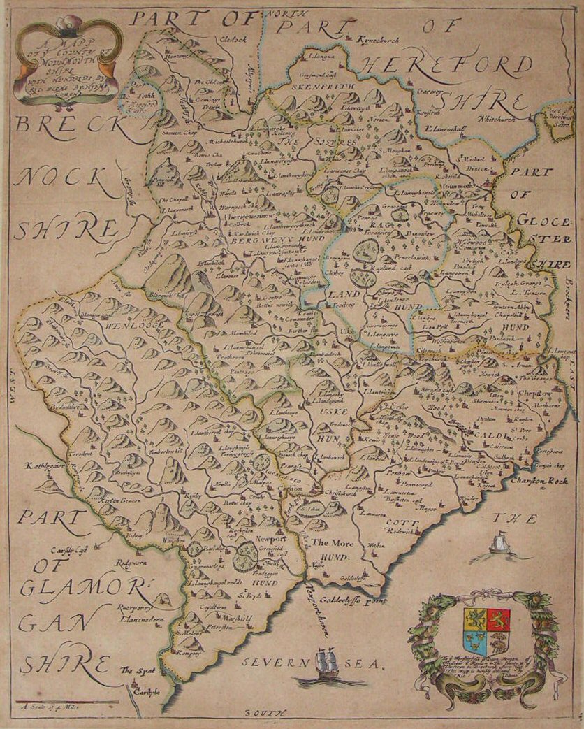 Map of Monmouthshire - Blome